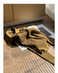 Load image into Gallery viewer, Women Solid Color Muslin&amp;Ribbed Knitwear Cardigan Wholesale 97819310
