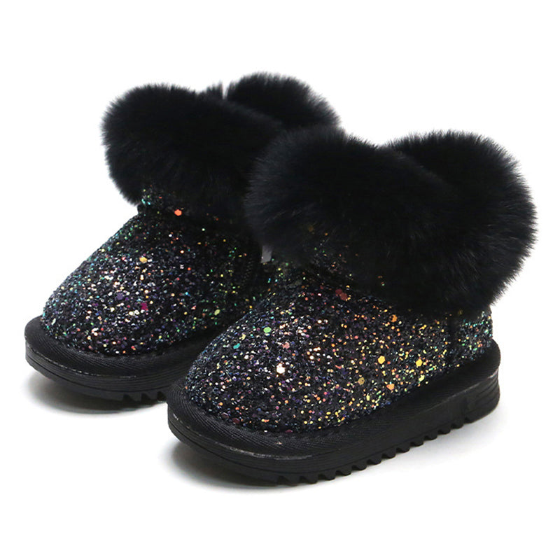 Baby Girls Solid Color Sequins Shoes Wholesale 981610910