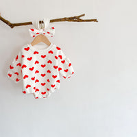 Load image into Gallery viewer, Baby Girls Love heart Print Rompers Wholesale 99178605
