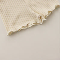 Load image into Gallery viewer, 2 Pieces Set Baby Kid Girls Solid Color Muslin&amp;Ribbed Tank Tops And Shorts Sleepwears Wholesale 996211923
