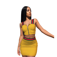 Load image into Gallery viewer, 2 Pieces Set Women Striped Wholesale 99949435
