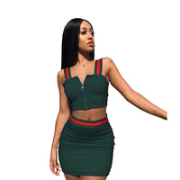 Load image into Gallery viewer, 2 Pieces Set Women Striped Wholesale 99949435
