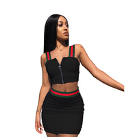 Load image into Gallery viewer, 2 Pieces Set Women Striped Wholesale 99949435
