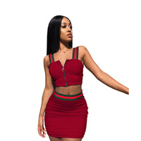 Load image into Gallery viewer, 2 Pieces Set Women Striped Wholesale 99949435
