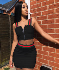 Load image into Gallery viewer, 2 Pieces Set Women Striped Wholesale 99949435
