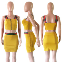 Load image into Gallery viewer, 2 Pieces Set Women Striped Wholesale 99949435

