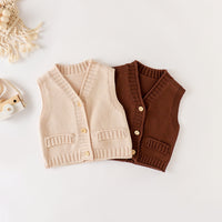 Load image into Gallery viewer, Baby Kid Unisex Solid Color Vests Waistcoats Wholesale 220817470
