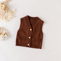 Load image into Gallery viewer, Baby Kid Unisex Solid Color Vests Waistcoats Wholesale 220817470
