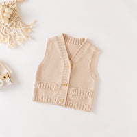Load image into Gallery viewer, Baby Kid Unisex Solid Color Vests Waistcoats Wholesale 220817470
