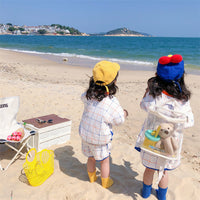 Load image into Gallery viewer, Baby Kid Girls Letters Checked Dresses Wholesale 220328457
