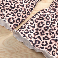 Load image into Gallery viewer, 2 Pieces Set Baby Kid Girls Color-blocking Love heart Tops And Leopard Pants Wholesale 230105168
