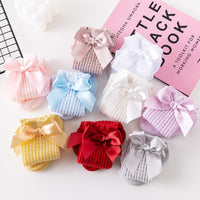 Load image into Gallery viewer, Baby Girls Solid Color Bow Accessories Socks Wholesale 22030245
