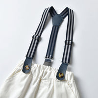 Load image into Gallery viewer, 2 Pieces Set Baby Kid Boys Birthday Party Polka dots Bow Shirts And Color-blocking Rompers Wholesale 22121463
