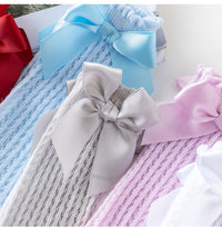 Load image into Gallery viewer, Baby Girls Solid Color Bow Accessories Socks Wholesale 22030245
