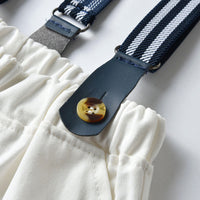 Load image into Gallery viewer, 2 Pieces Set Baby Kid Boys Birthday Party Polka dots Bow Shirts And Color-blocking Rompers Wholesale 22121463
