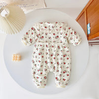 Load image into Gallery viewer, Baby Kid Girls Flower Lace Print Jumpsuits Wholesale 221121353
