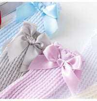 Load image into Gallery viewer, Baby Girls Solid Color Bow Accessories Socks Wholesale 22030245
