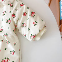 Load image into Gallery viewer, Baby Kid Girls Flower Lace Print Jumpsuits Wholesale 221121353
