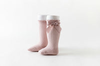 Load image into Gallery viewer, Baby Girls Solid Color Bow Accessories Socks Wholesale 22030245
