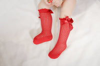 Load image into Gallery viewer, Baby Girls Solid Color Bow Accessories Socks Wholesale 22030245
