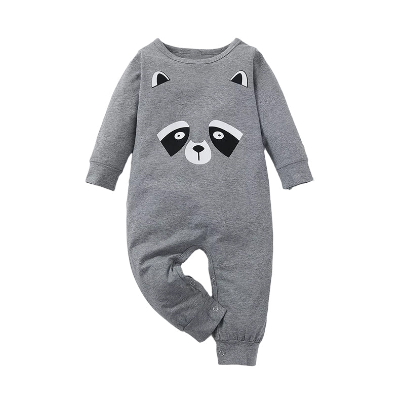 Baby Boy Cartoon Bear Gray Jumpsuit Wholesale 90746908