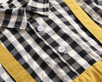 Load image into Gallery viewer, Baby Boy Gentleman Contrast Collar Plaid Bodysuit Wholesale 37557216
