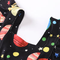 Load image into Gallery viewer, Baby Flutter Sleeve Universe Romper Wholesale 08634807
