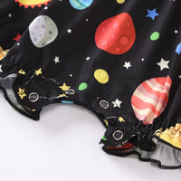 Load image into Gallery viewer, Baby Flutter Sleeve Universe Romper Wholesale 08634807
