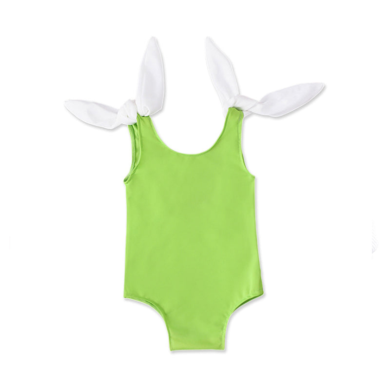Baby Girl Backless Solid Color One Piece Bathing Suit Wholesale 34992401