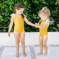 Load image into Gallery viewer, Baby Girl Backless Solid Color One Piece Bathing Suit Wholesale 34992401
