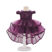 Load image into Gallery viewer, Baby Girls Solid Color Embroidered Birthday Party Princess Dresses Wholesale 47445788
