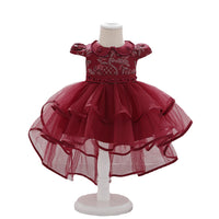 Load image into Gallery viewer, Baby Girls Solid Color Embroidered Birthday Party Princess Dresses Wholesale 47445788
