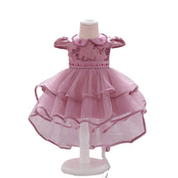 Load image into Gallery viewer, Baby Girls Solid Color Embroidered Birthday Party Princess Dresses Wholesale 47445788
