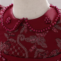 Load image into Gallery viewer, Baby Girls Solid Color Embroidered Birthday Party Princess Dresses Wholesale 47445788
