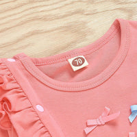 Load image into Gallery viewer, Baby Girls Solid Color Bow Jumpsuits Wholesale 80577509
