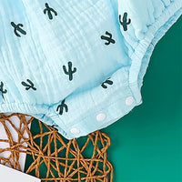 Load image into Gallery viewer, Baby Girl Cactus Print Bodysuit With Headband Wholesale 21452185
