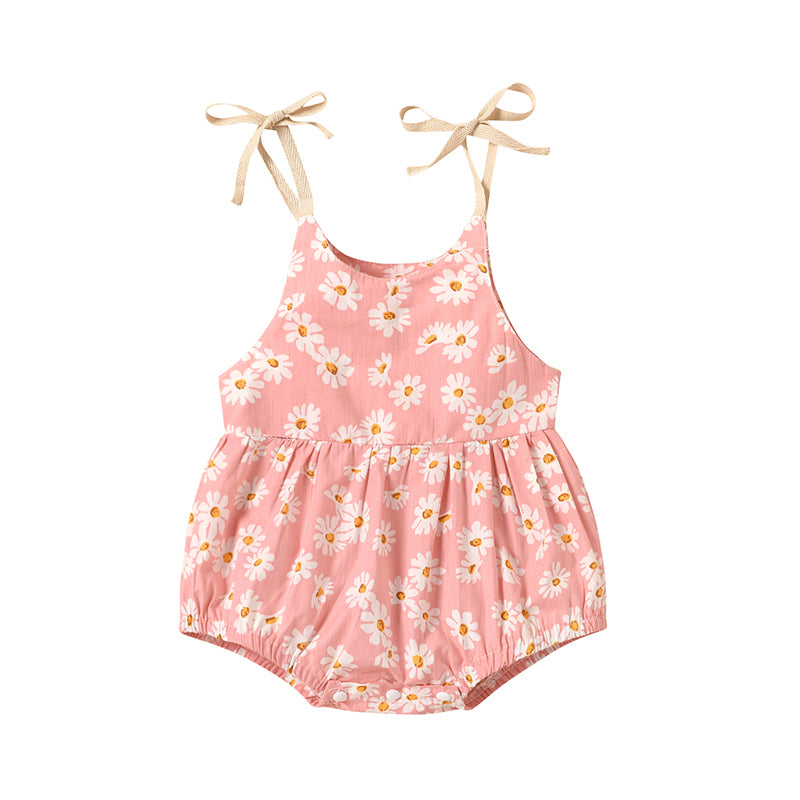 Baby Girl Cami Bodysuit With Daisy Pattern Wholesale 00332698