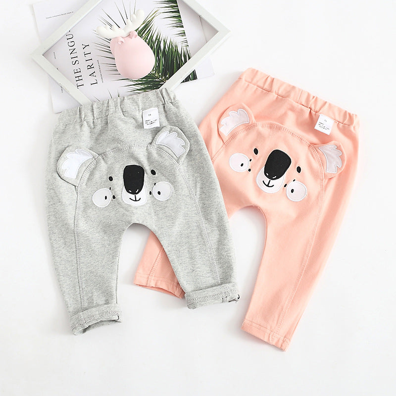 Baby Girl Cartoon Koala Pattern Trousers Wholesale 69833037