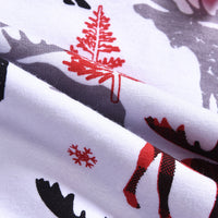 Load image into Gallery viewer, Kid Girl Plaid Flared Sleeve  Xmas Deer Dress 63486526
