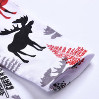 Load image into Gallery viewer, Kid Girl Plaid Flared Sleeve  Xmas Deer Dress 63486526
