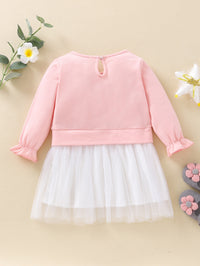 Load image into Gallery viewer, Baby Girls Color-blocking Animals Star Embroidered Dresses Wholesale 02986570

