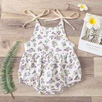 Load image into Gallery viewer, Baby Girl Flower Print Cami Bodysuit Wholesale 74004754
