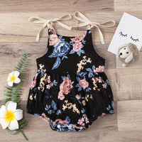 Load image into Gallery viewer, Baby Girl Flower Print Cami Bodysuit Wholesale 74004754
