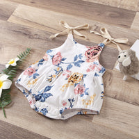 Load image into Gallery viewer, Baby Girl Flower Print Cami Bodysuit Wholesale 74004754
