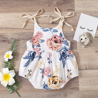 Load image into Gallery viewer, Baby Girl Flower Print Cami Bodysuit Wholesale 74004754
