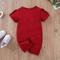 Load image into Gallery viewer, Baby Girl I Love Mom Print Romper Wholesale 87462561
