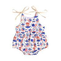 Load image into Gallery viewer, Baby Girl Independence Day Cami Bodysuit Wholesale 61712613
