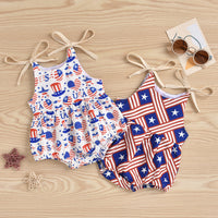 Load image into Gallery viewer, Baby Girl Independence Day Cami Bodysuit Wholesale 61712613
