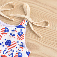 Load image into Gallery viewer, Baby Girl Independence Day Cami Bodysuit Wholesale 61712613

