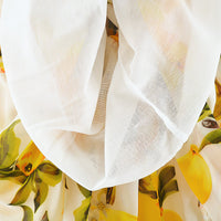 Load image into Gallery viewer, Baby Girl Lemon Print Off Shoulder Mesh Chiffon Dress Wholesale 85521745
